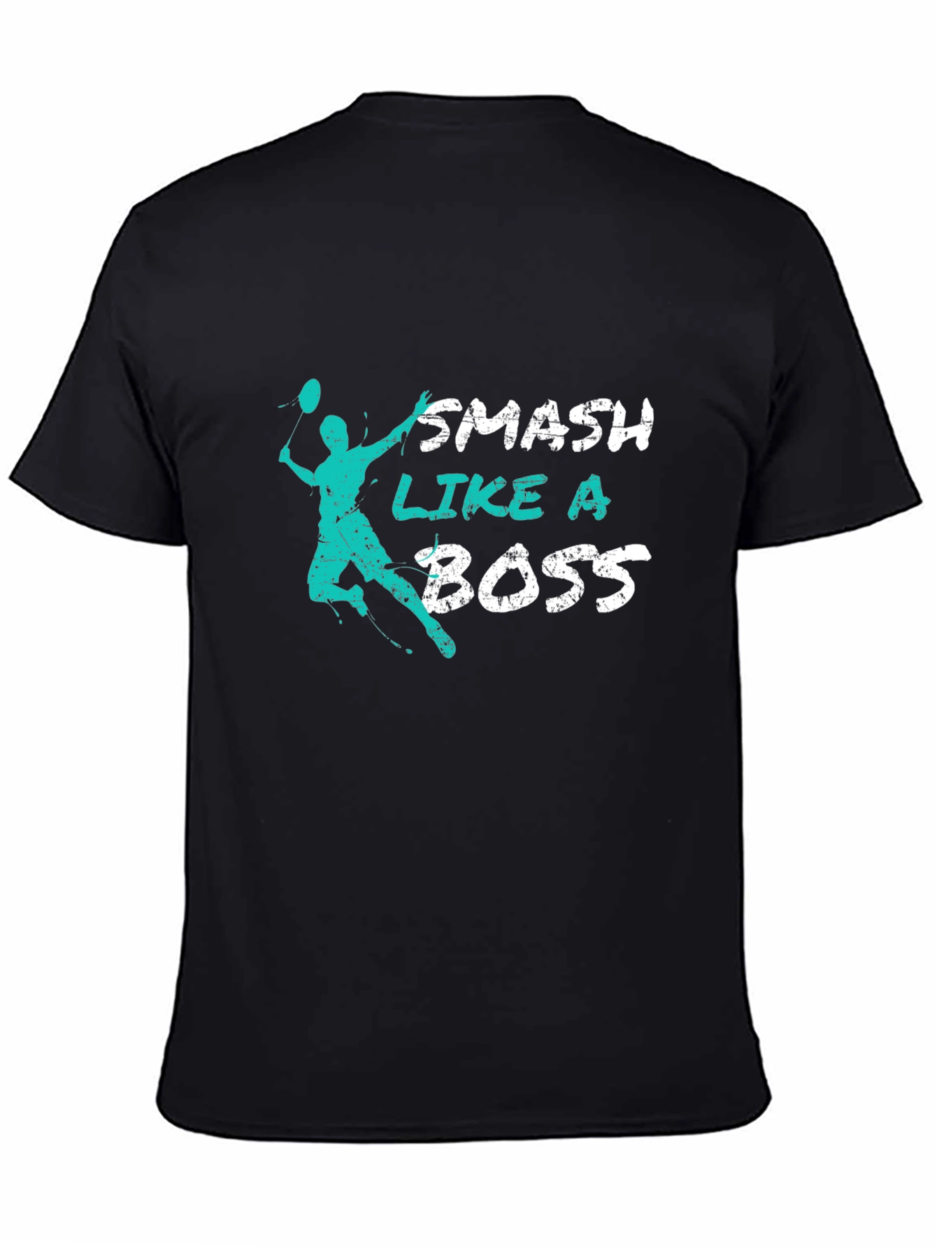 Smash Like a Boss Graphic Tee - Badminton Fan Shirt