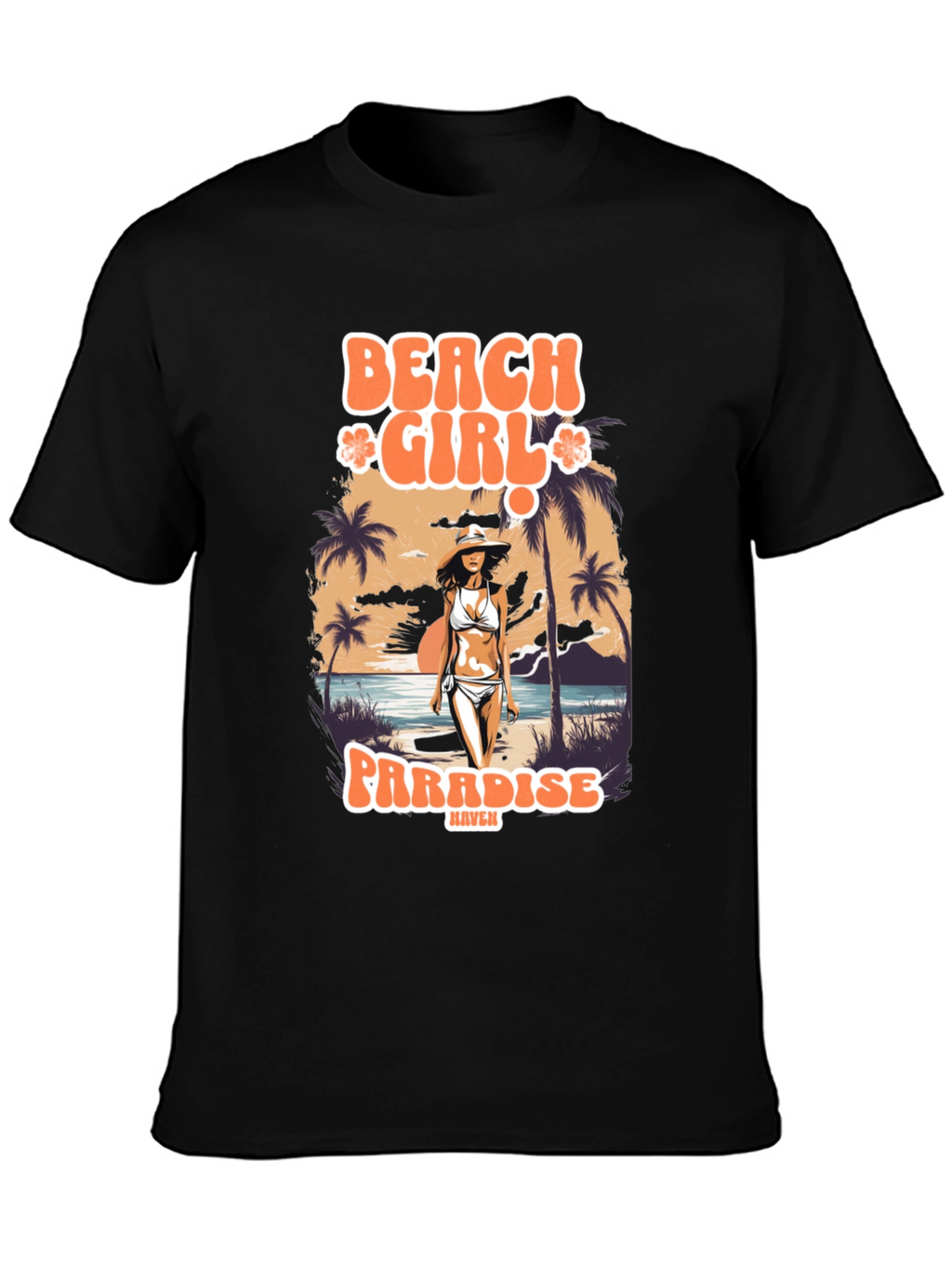 Beach Girl Paradise Graphic T-Shirt