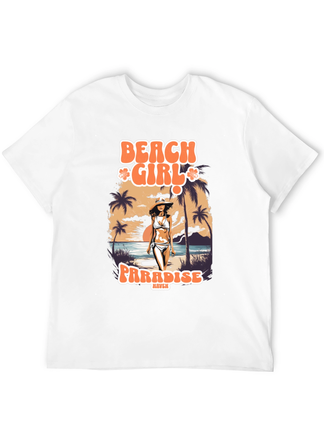 Beach Girl Paradise Graphic T-Shirt