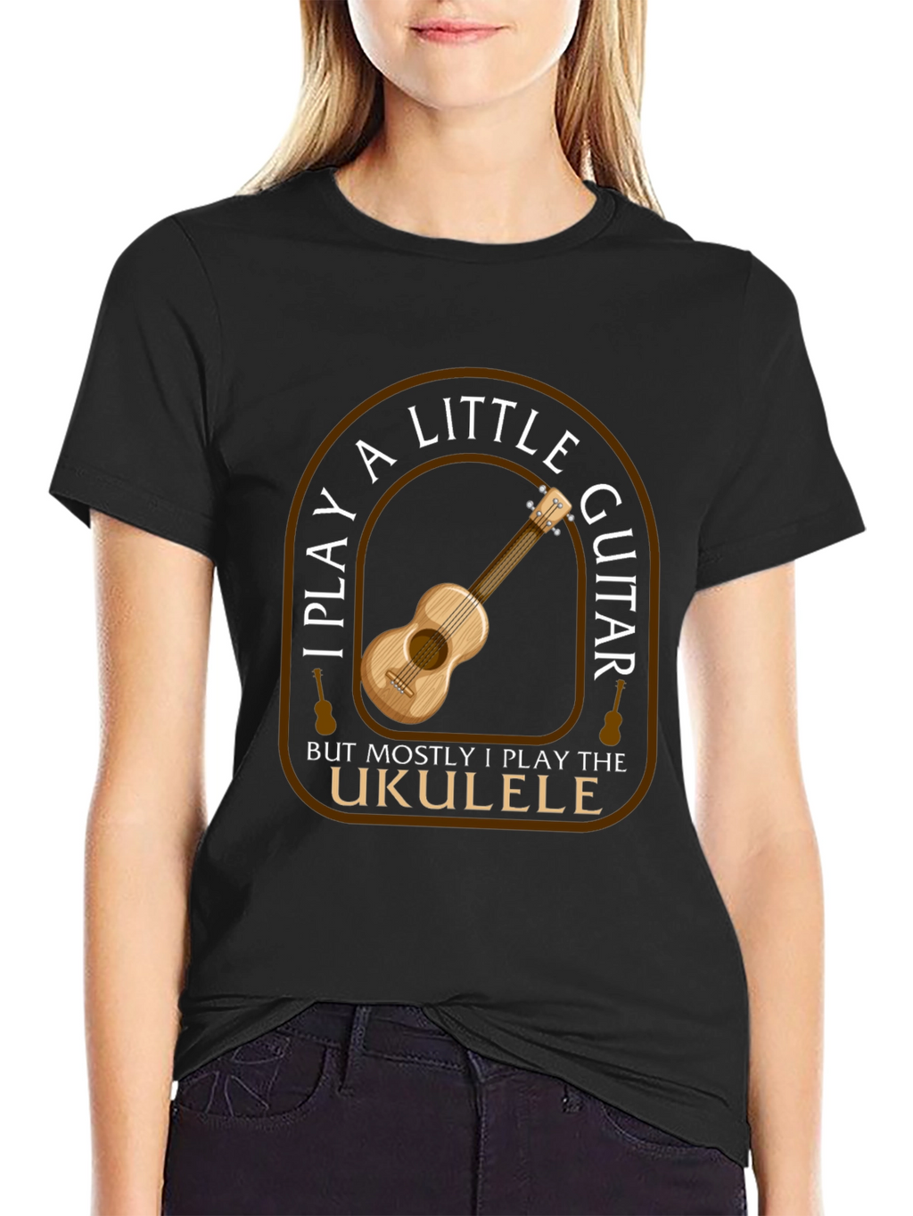Ukulele Guitar Player Graphic T-Shirt