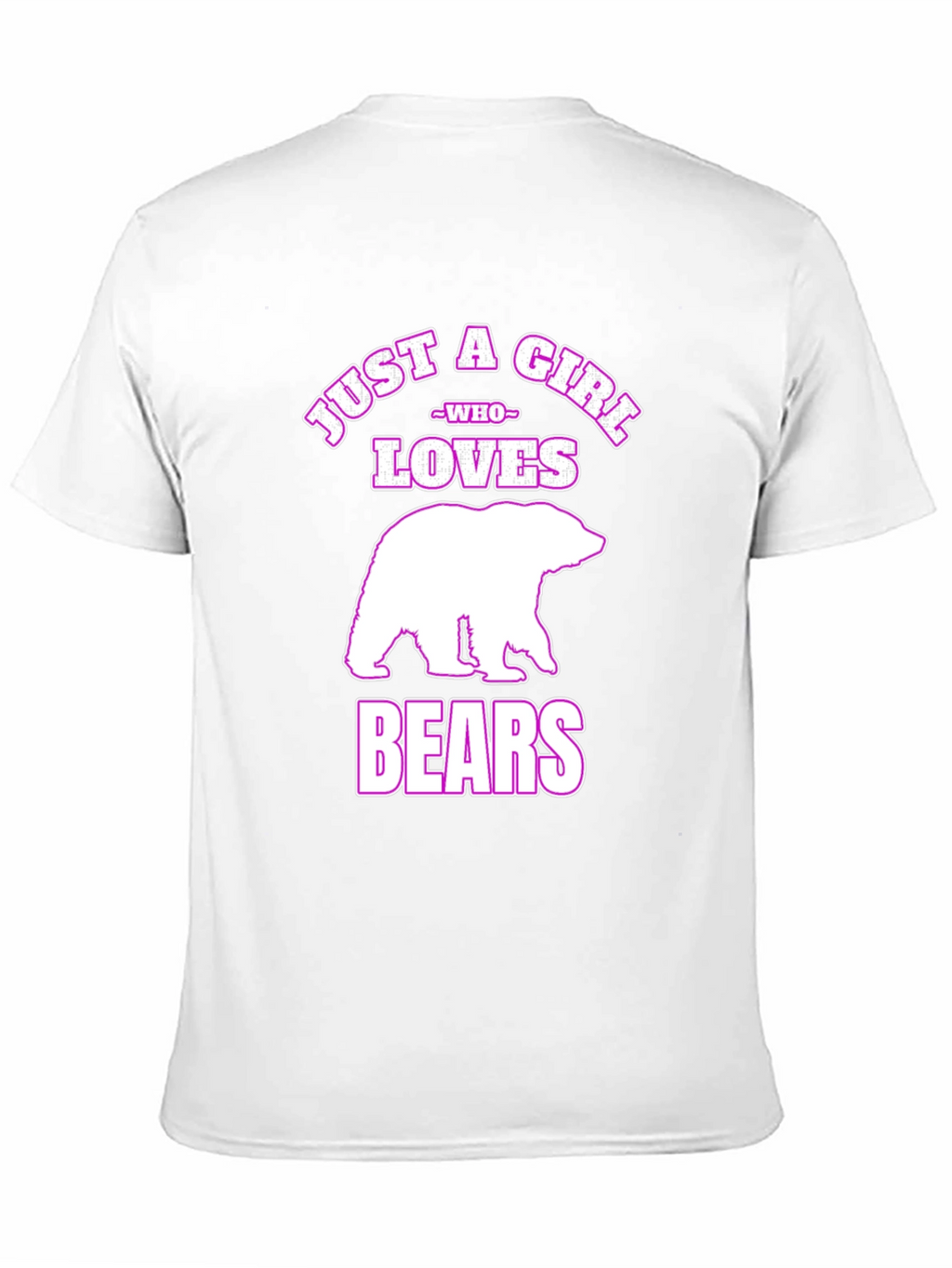 Just A Girl Who Loves Bears Black T-Shirt