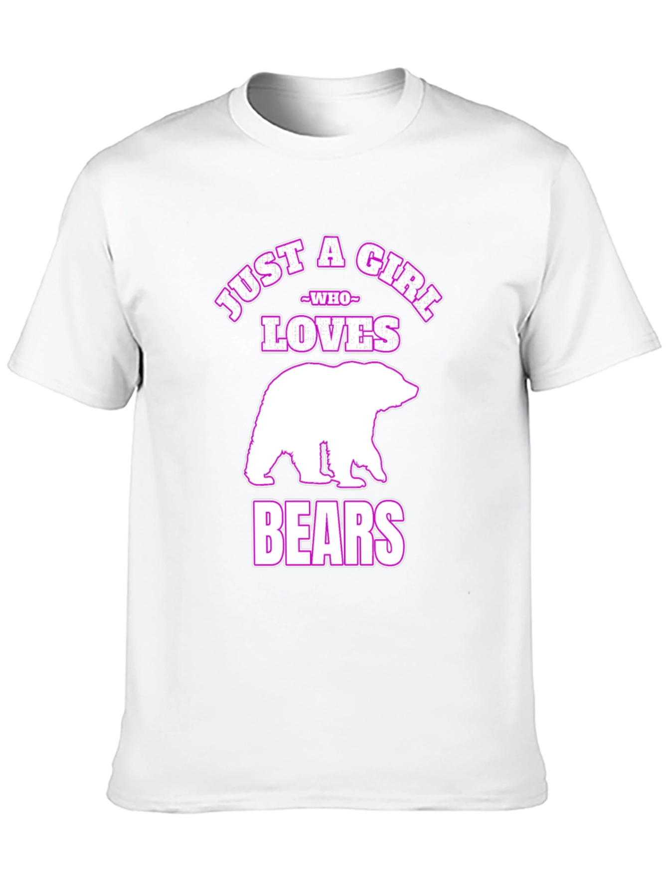 Just A Girl Who Loves Bears Black T-Shirt