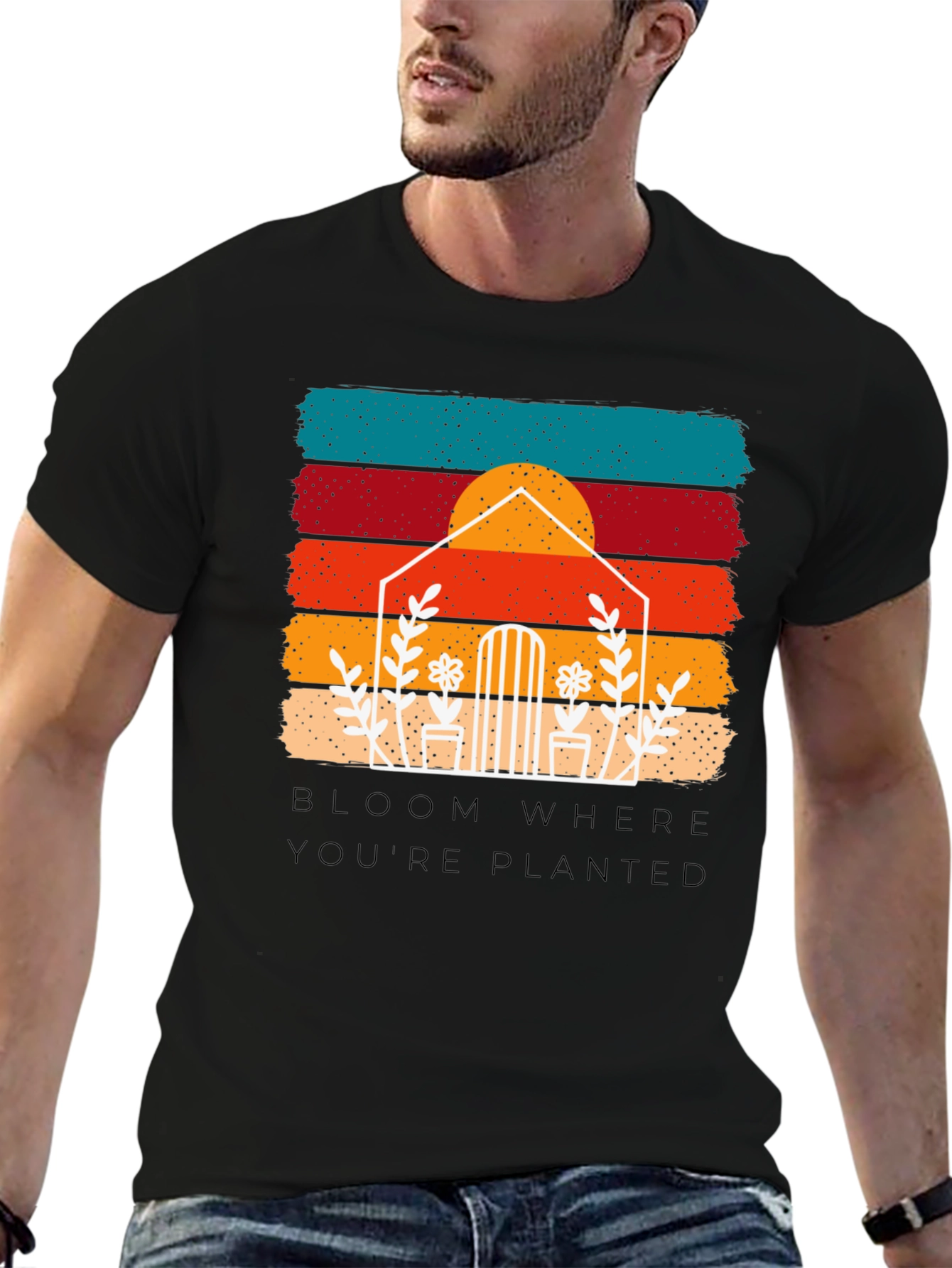 Bloom Where Youre Planted Retro Tee