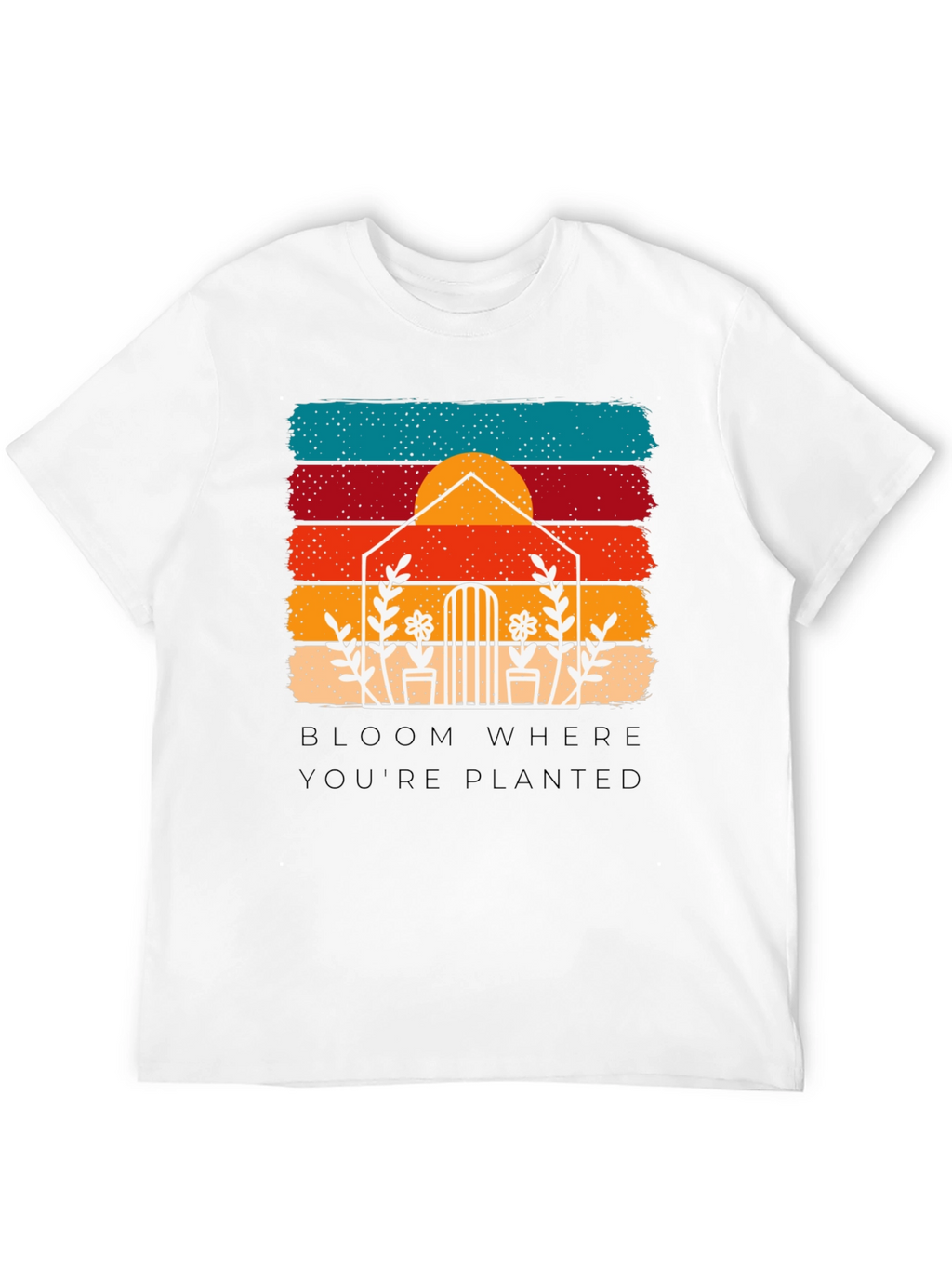 Bloom Where Youre Planted Retro Tee