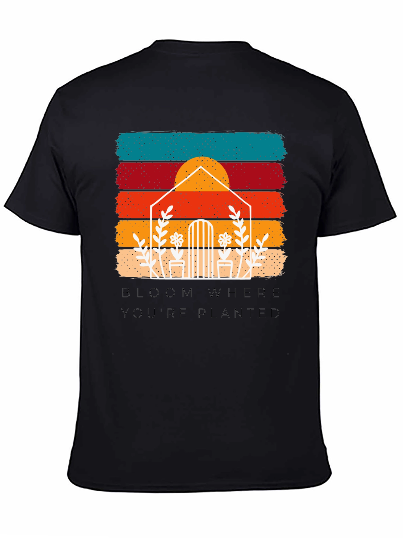 Bloom Where Youre Planted Retro Tee