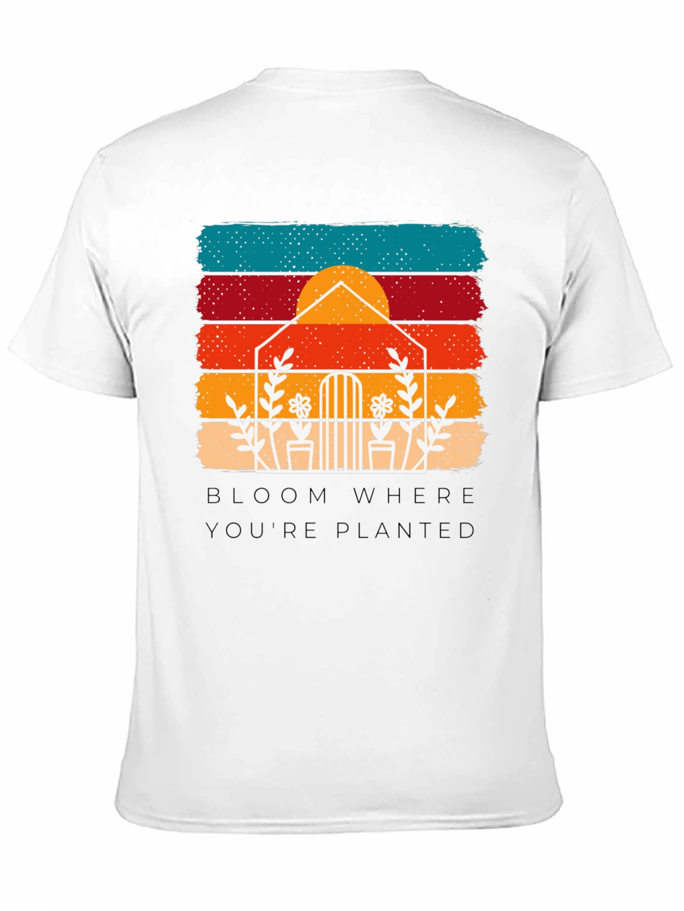 Bloom Where Youre Planted Retro Tee