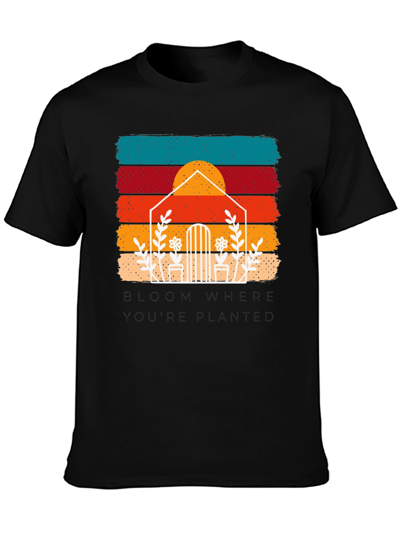 Bloom Where Youre Planted Retro Tee