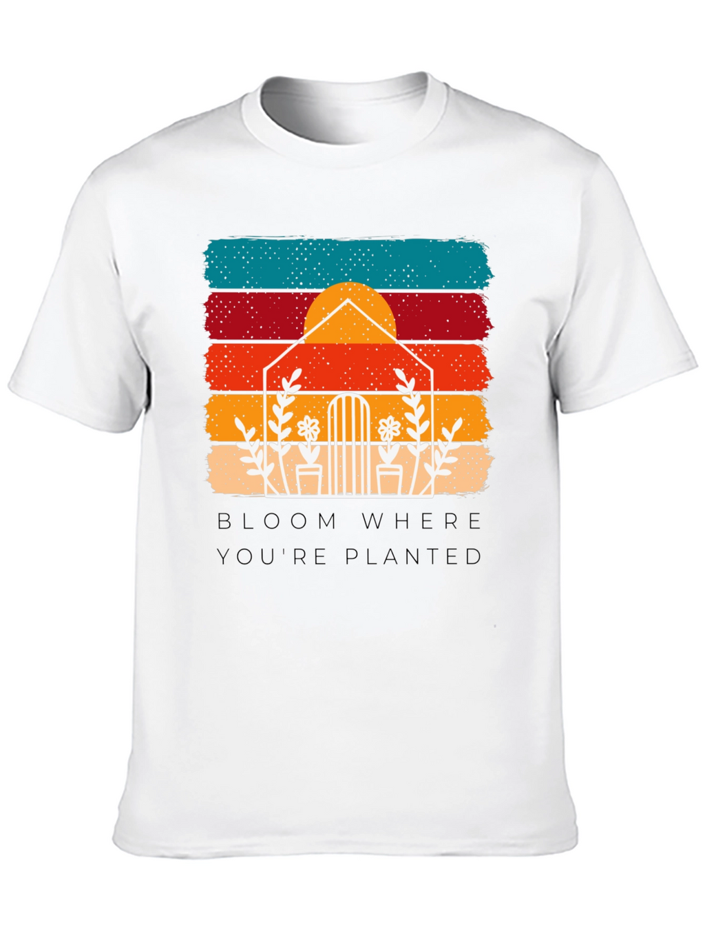 Bloom Where Youre Planted Retro Tee