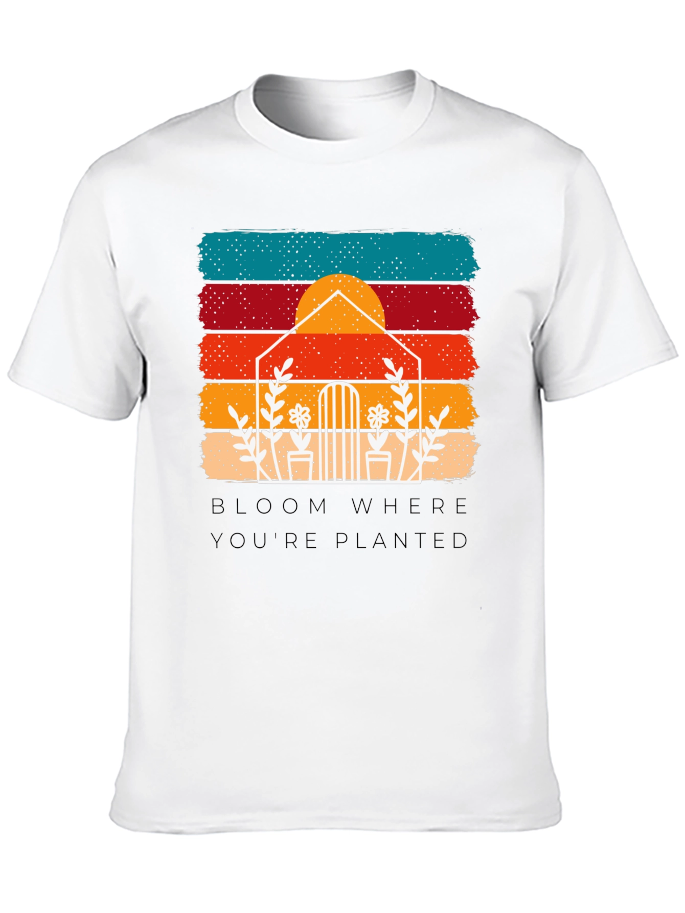 Bloom Where Youre Planted Retro Tee