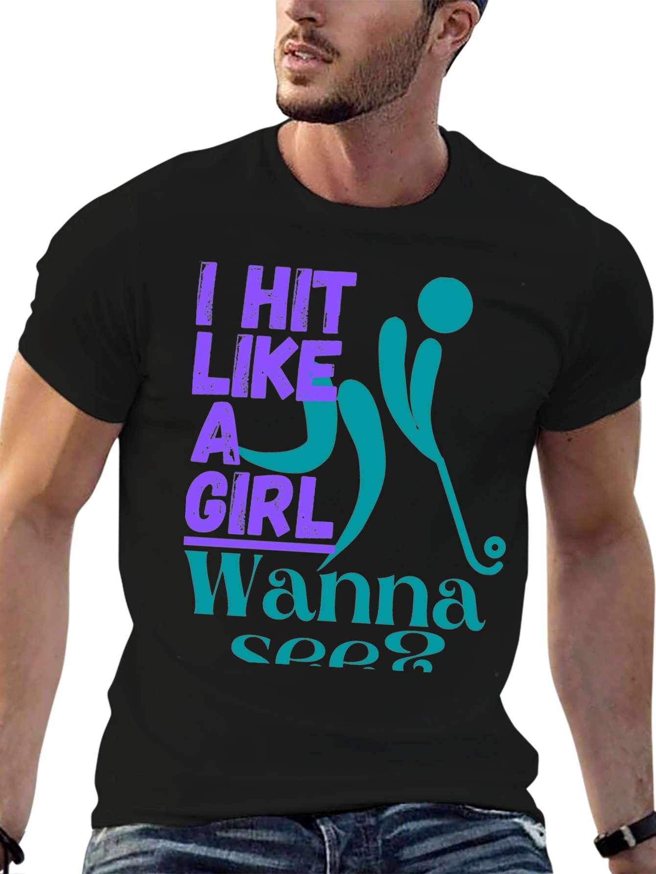 I Hit Like A Girl Graphic Tee