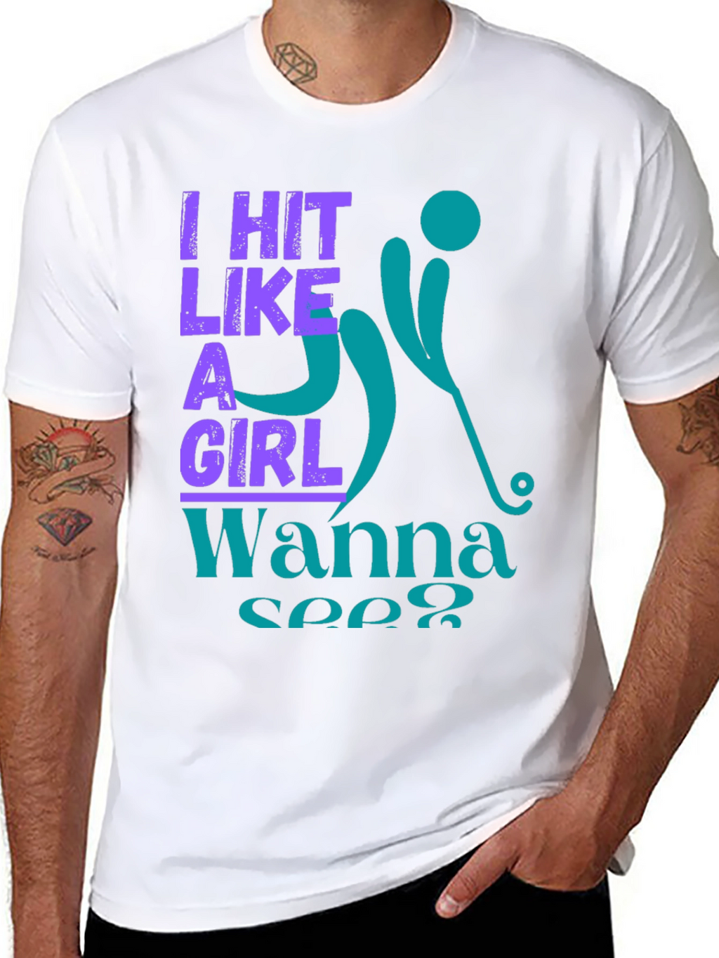 I Hit Like A Girl Graphic Tee