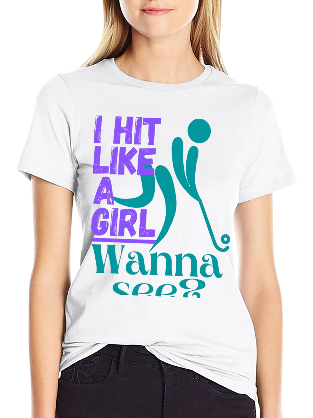 I Hit Like A Girl Graphic Tee