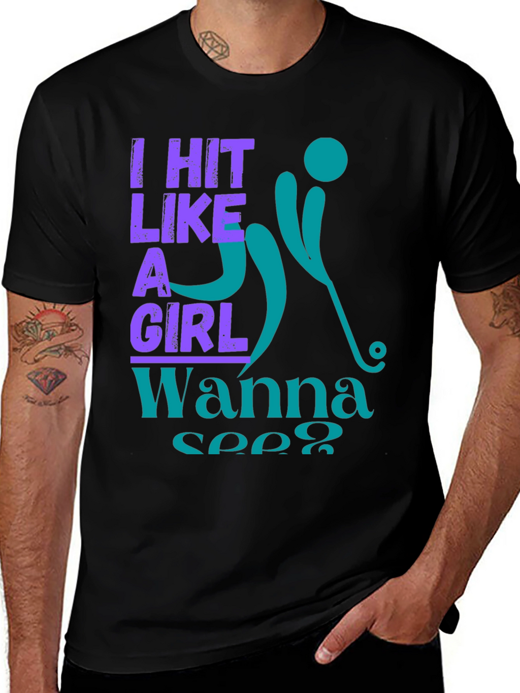 I Hit Like A Girl Graphic Tee