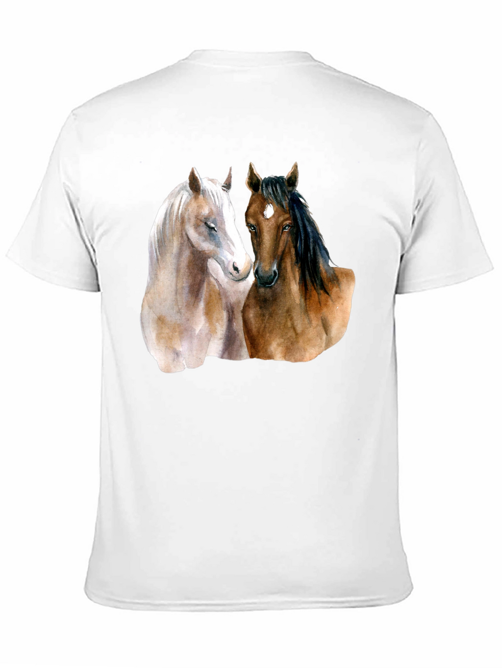 Horse Lovers T-Shirt: Artistic Equestrian Design
