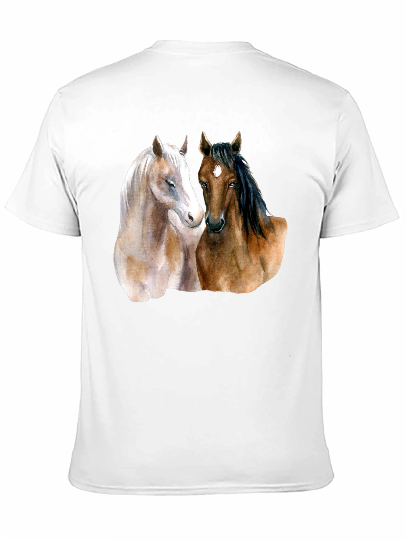 Horse Lovers T-Shirt: Artistic Equestrian Design