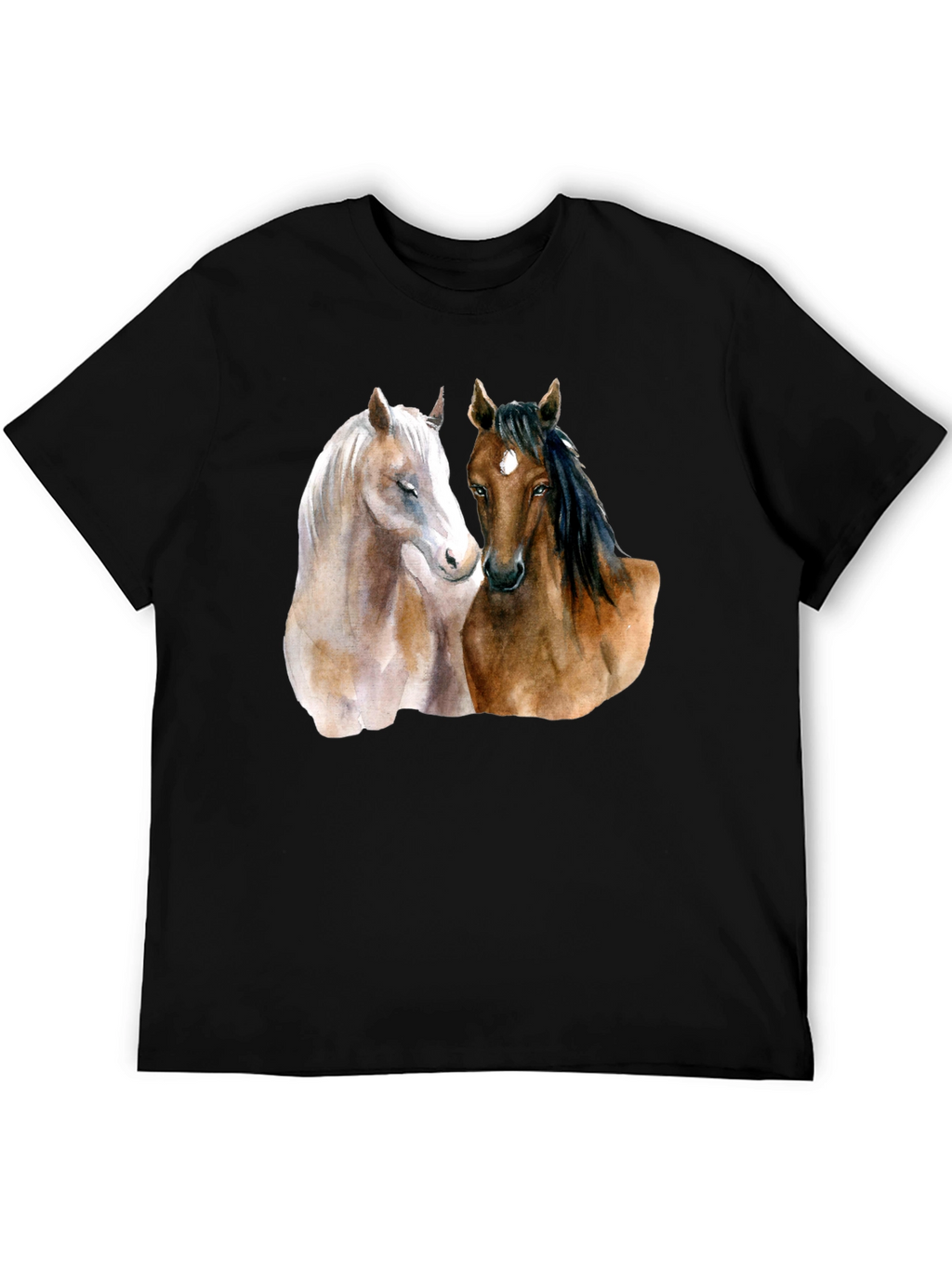 Horse Lovers T-Shirt: Artistic Equestrian Design