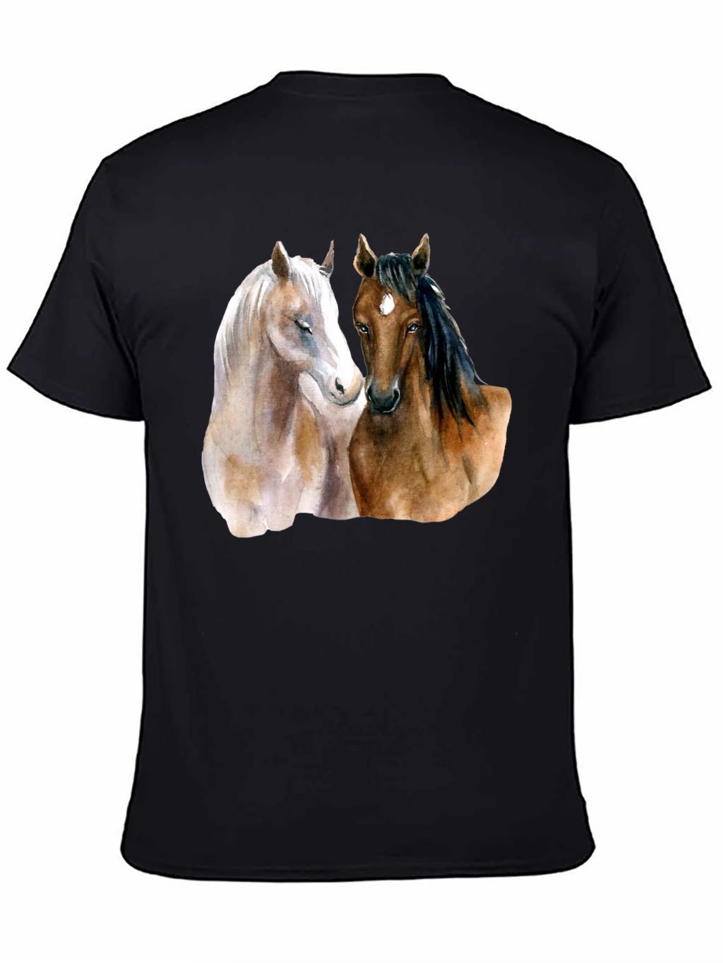 Horse Lovers T-Shirt: Artistic Equestrian Design