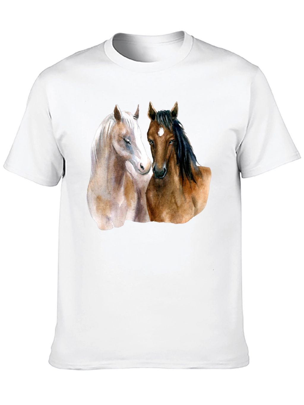Horse Lovers T-Shirt: Artistic Equestrian Design