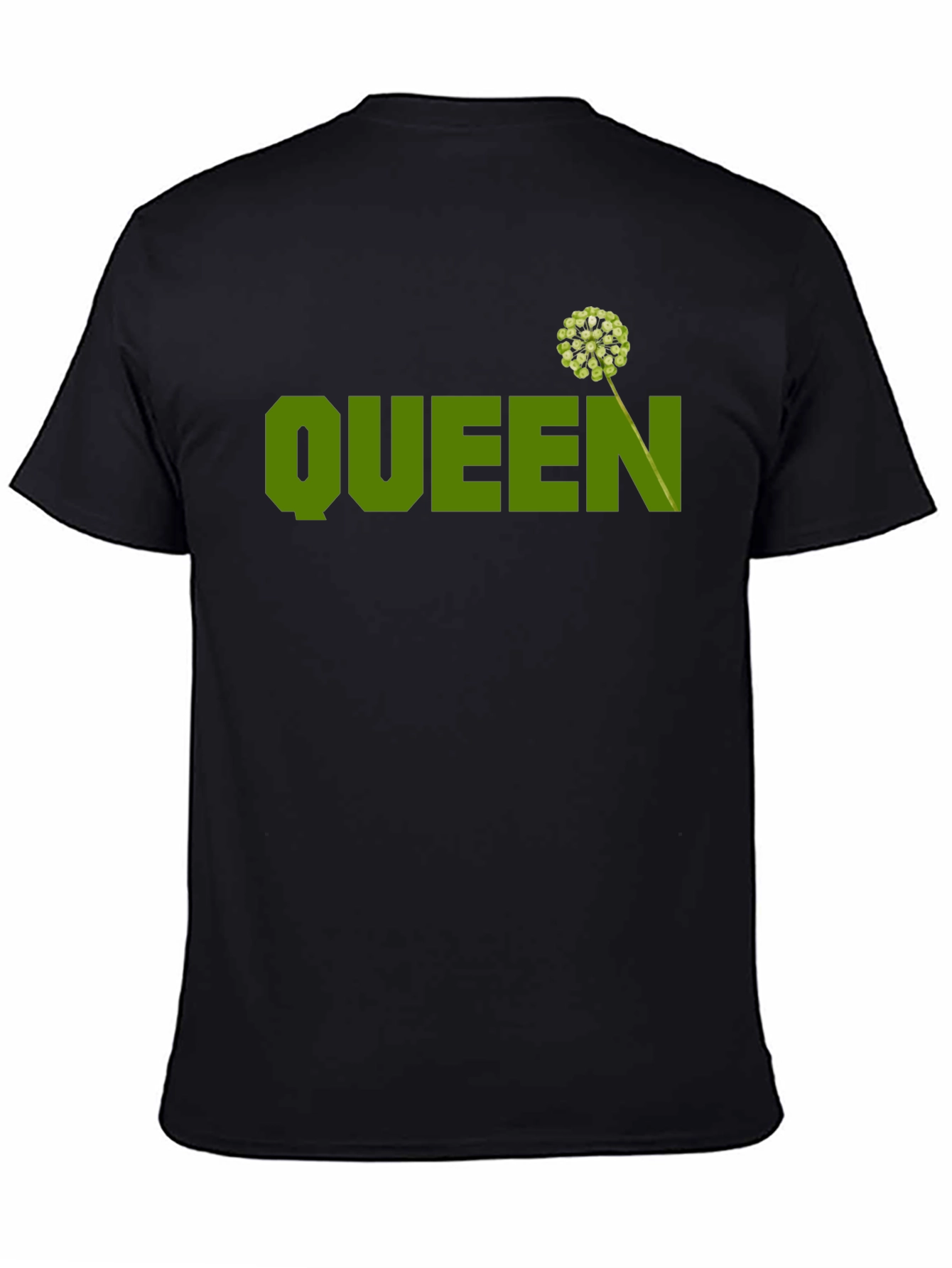 Queen T-Shirt - Black with Green Graphic