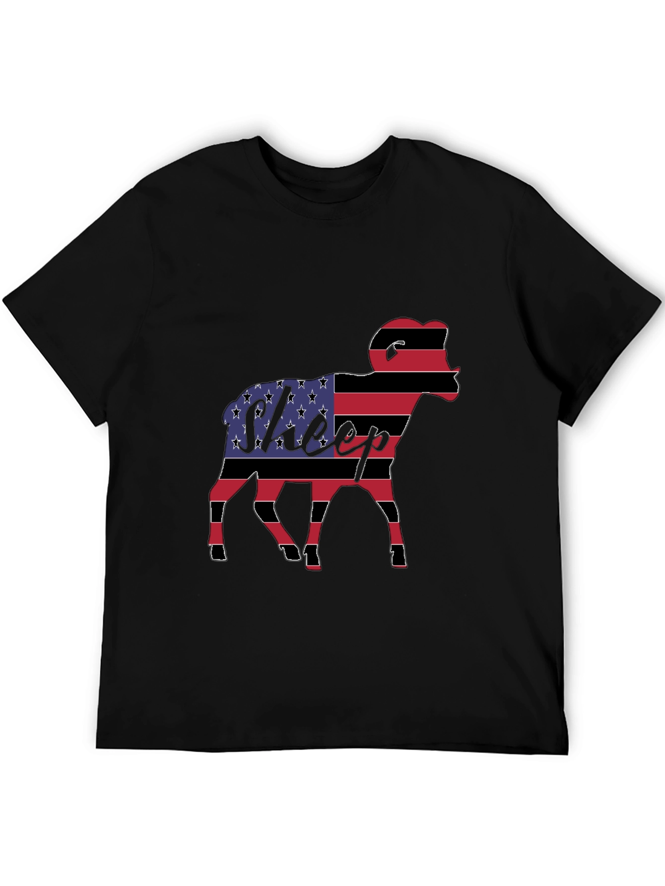 American Flag Sheep Graphic Tee