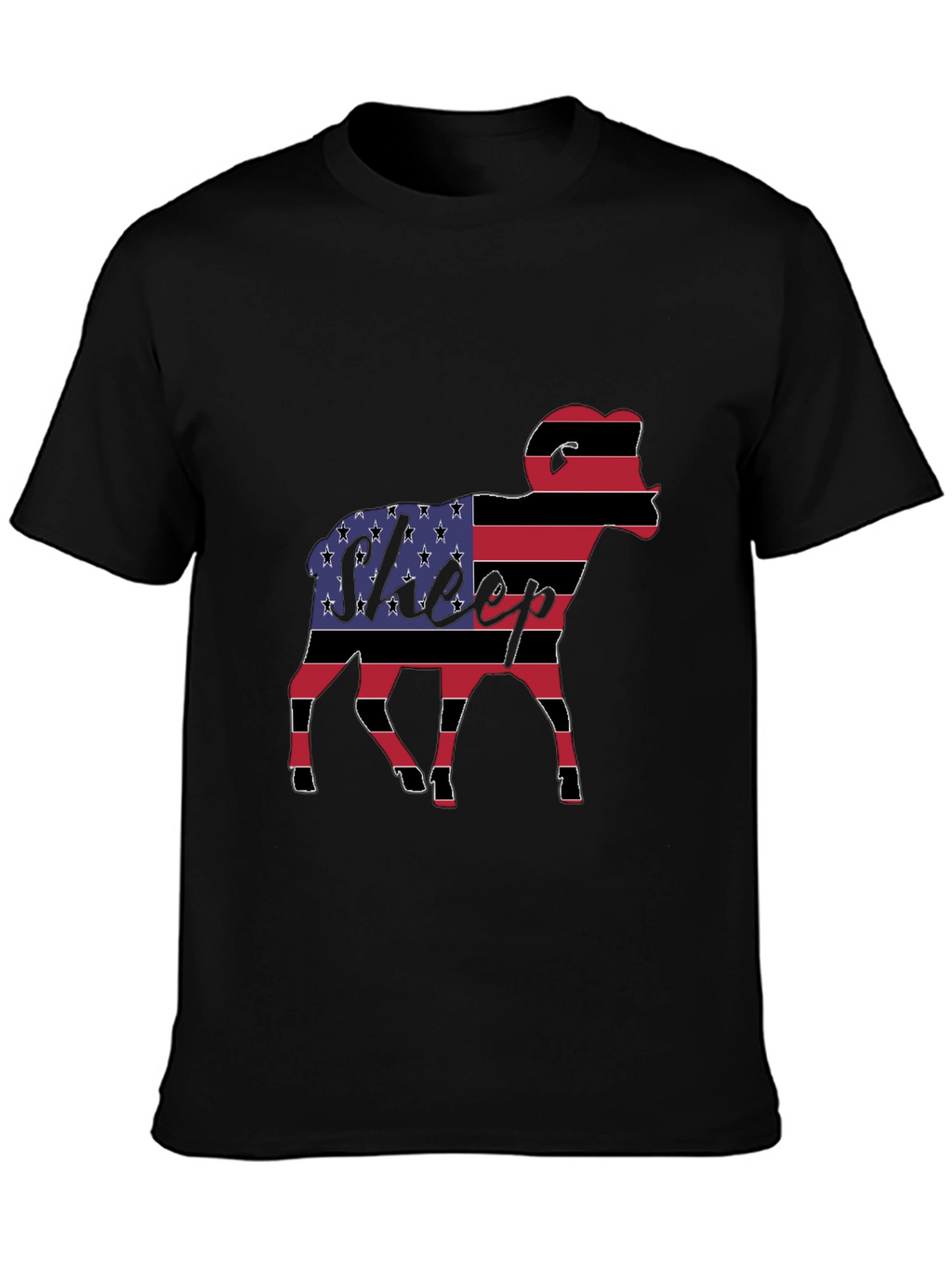 American Flag Sheep Graphic Tee