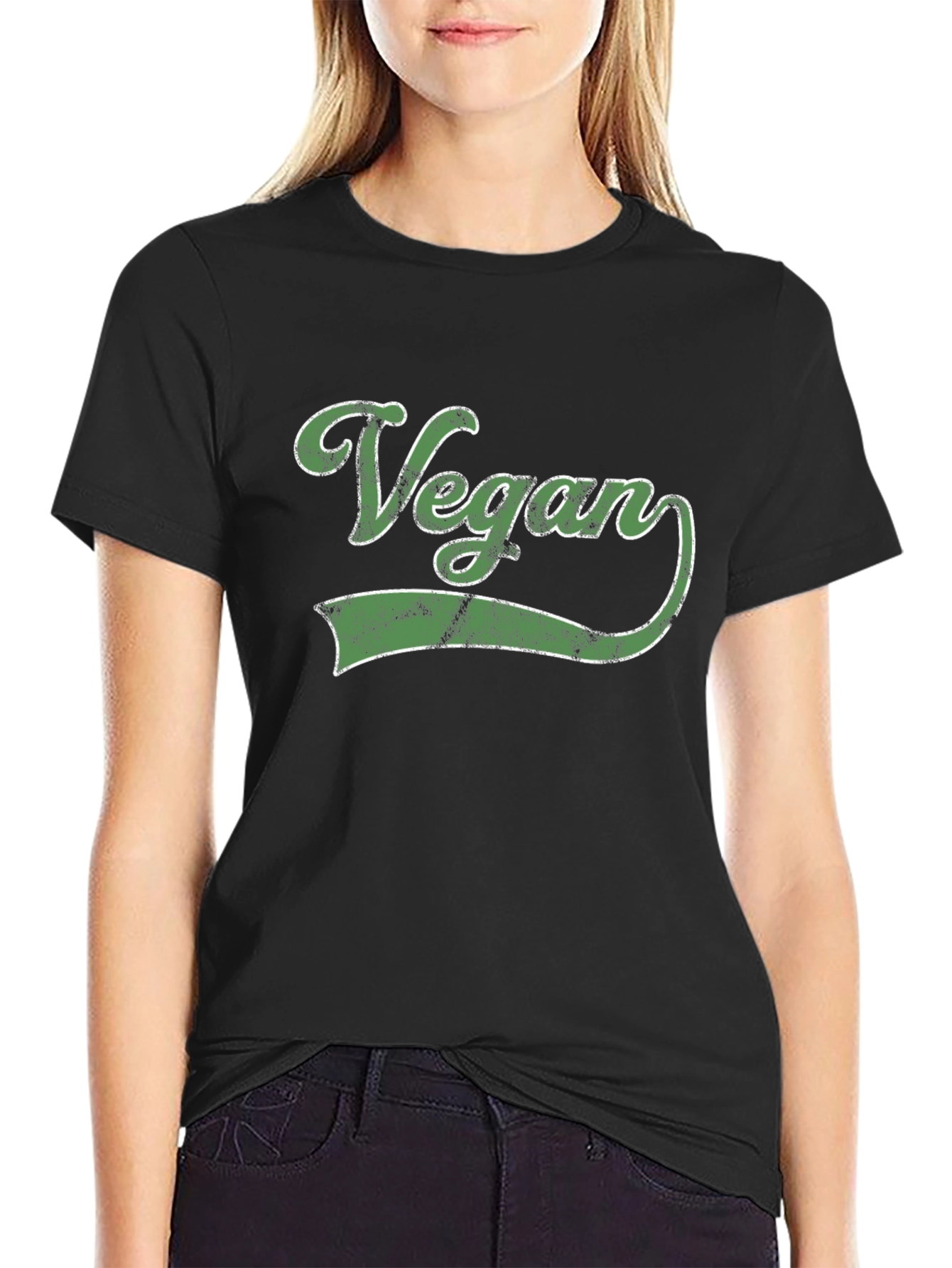 Vegan Graphic Tee - Black T-Shirt