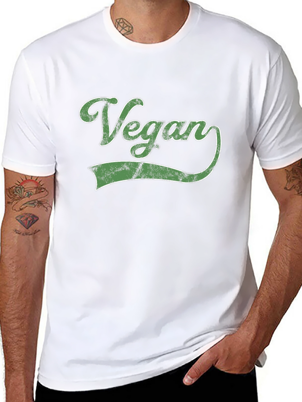 Vegan Graphic Tee - Black T-Shirt