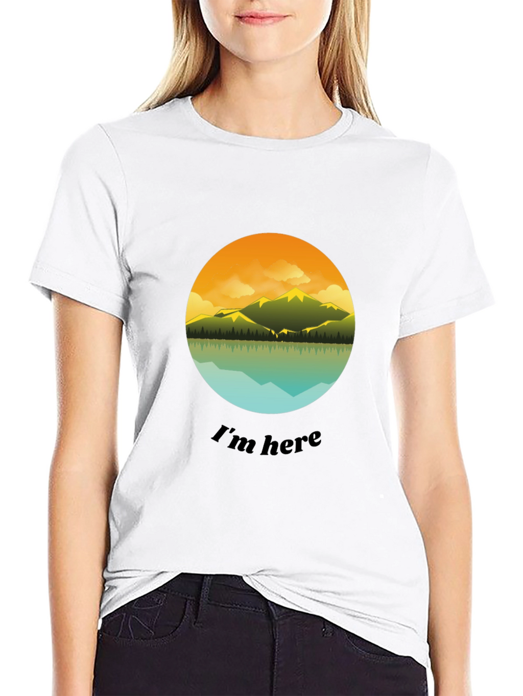 Im Here Graphic Tee - Mountain Lake Design