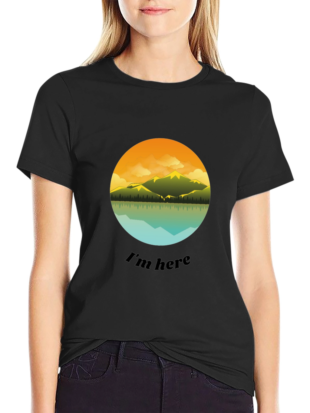 Im Here Graphic Tee - Mountain Lake Design