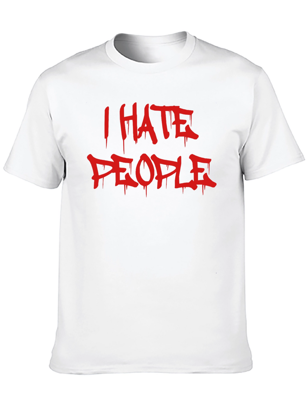 I Hate People Graphic Tee - Edgy Style