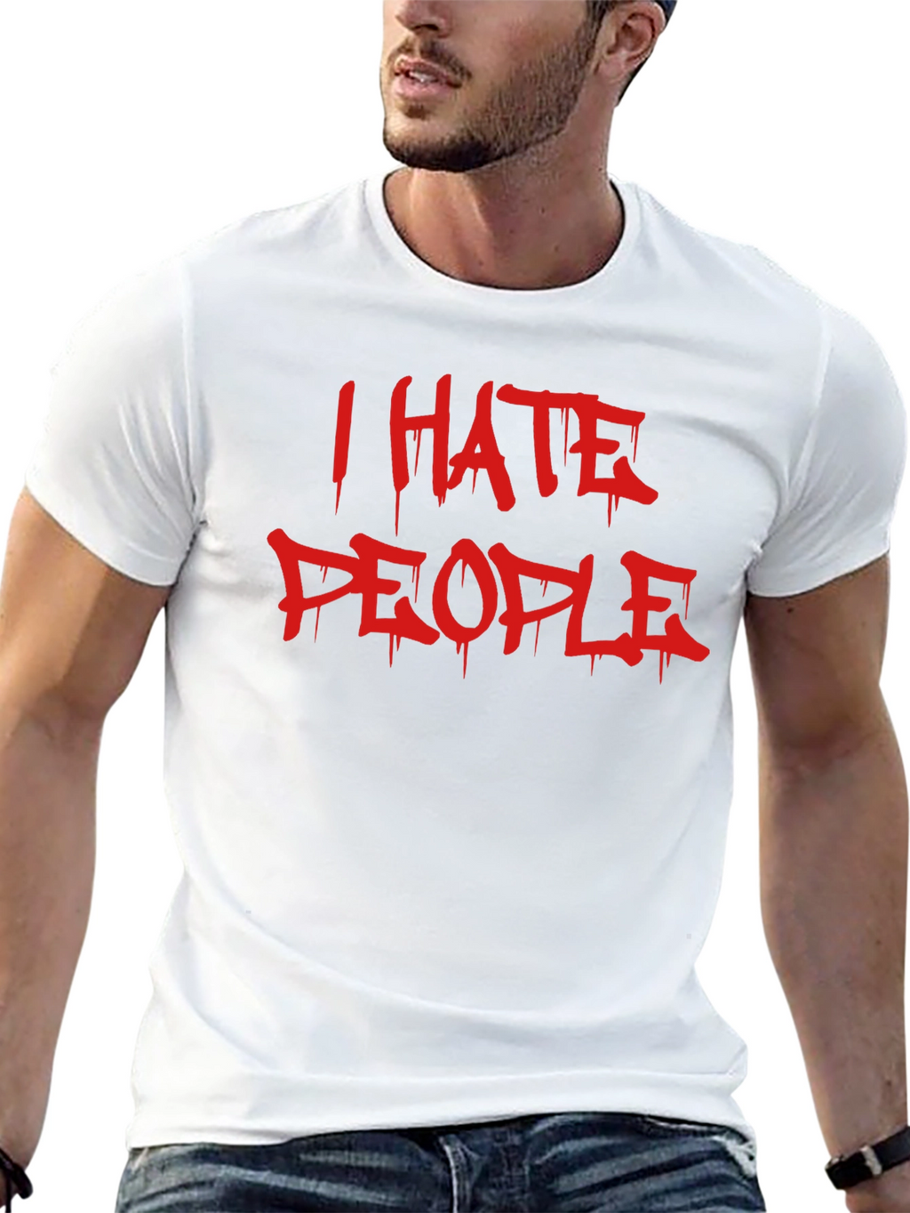 I Hate People Graphic Tee - Edgy Style