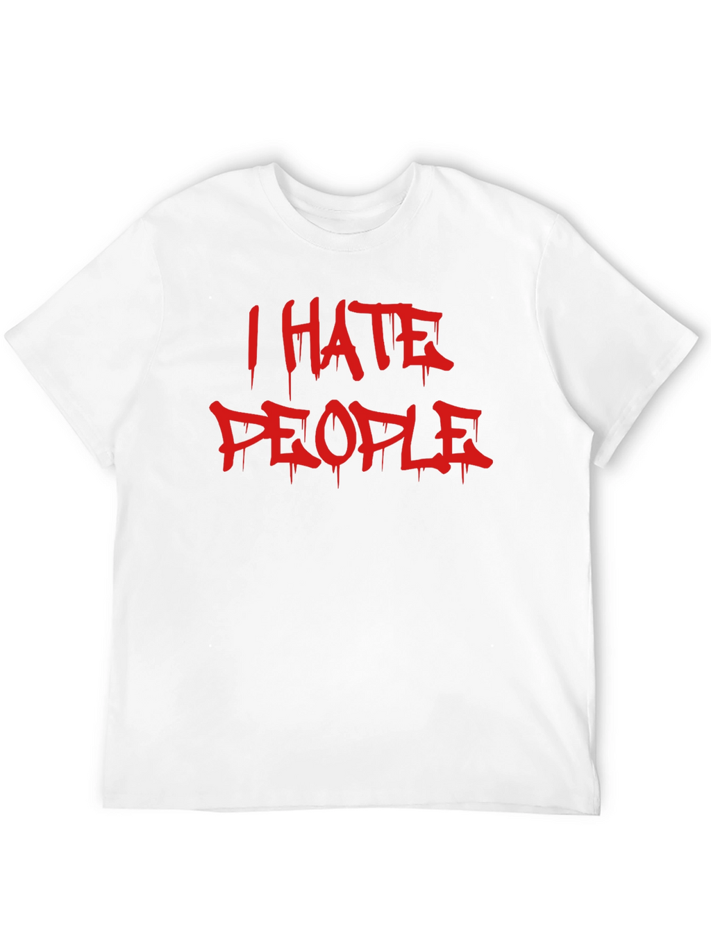 I Hate People Graphic Tee - Edgy Style