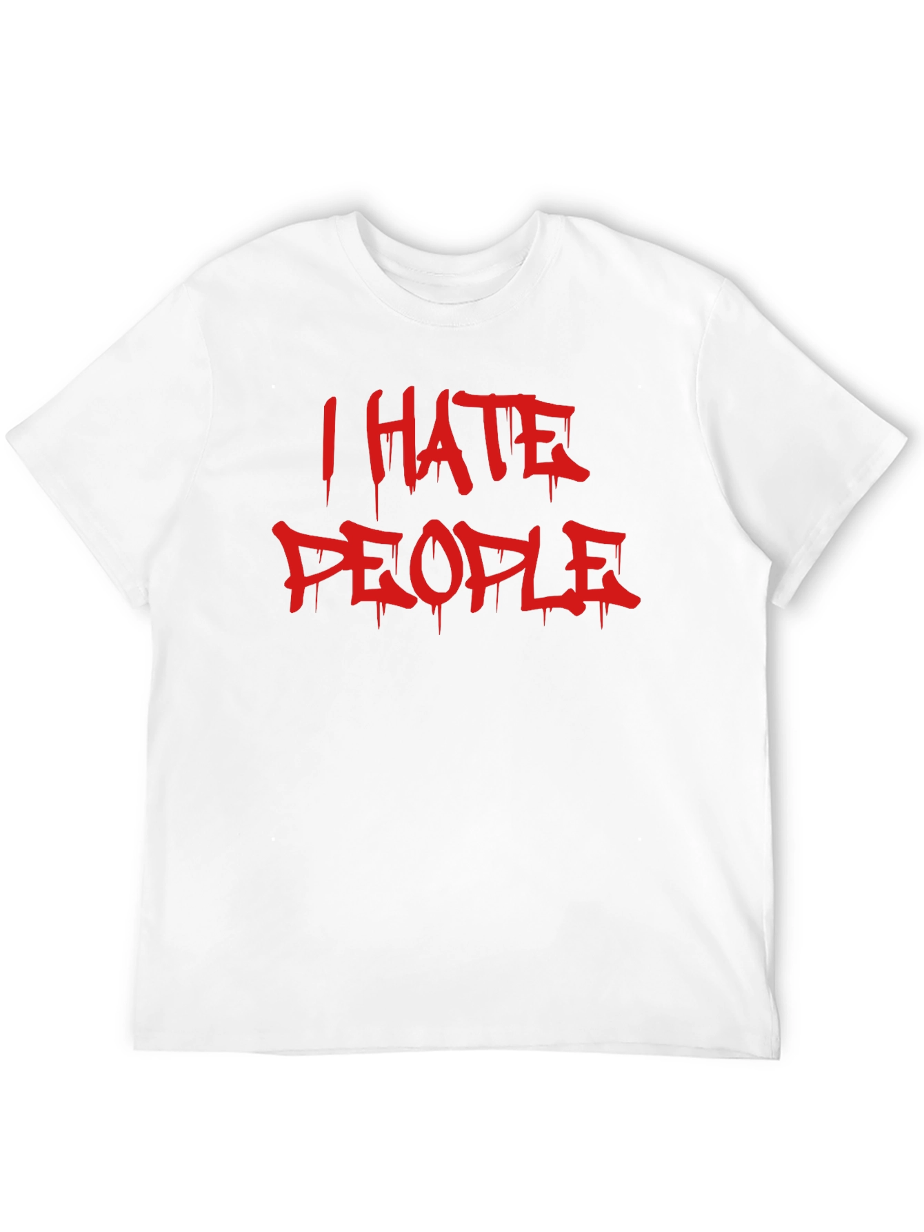 I Hate People Graphic Tee - Edgy Style