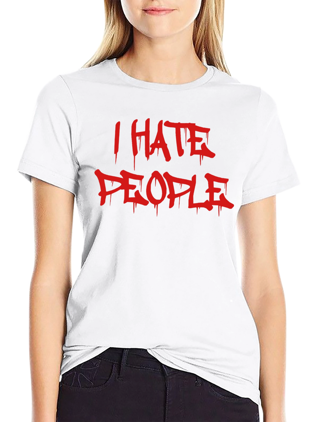 I Hate People Graphic Tee - Edgy Style