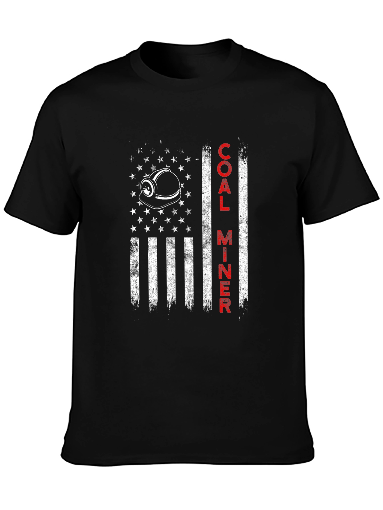 Coal Miner American Flag T-Shirt