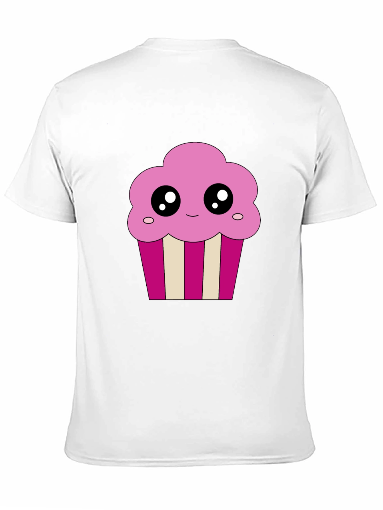 Cute Cupcake Graphic Black T-Shirt