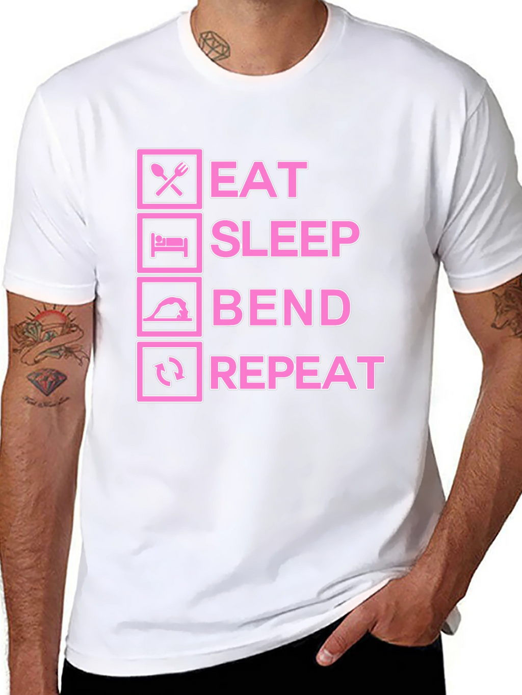 Eat Sleep Bend Repeat T-Shirt - Funny Welding Tee