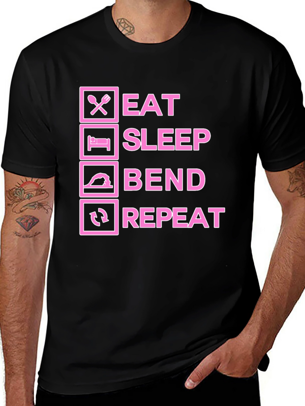 Eat Sleep Bend Repeat T-Shirt - Funny Welding Tee