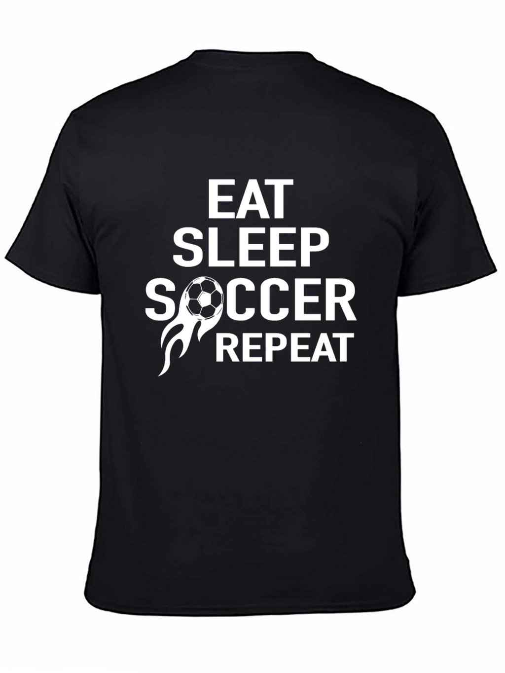 Eat Sleep Soccer Repeat Graphic Tee