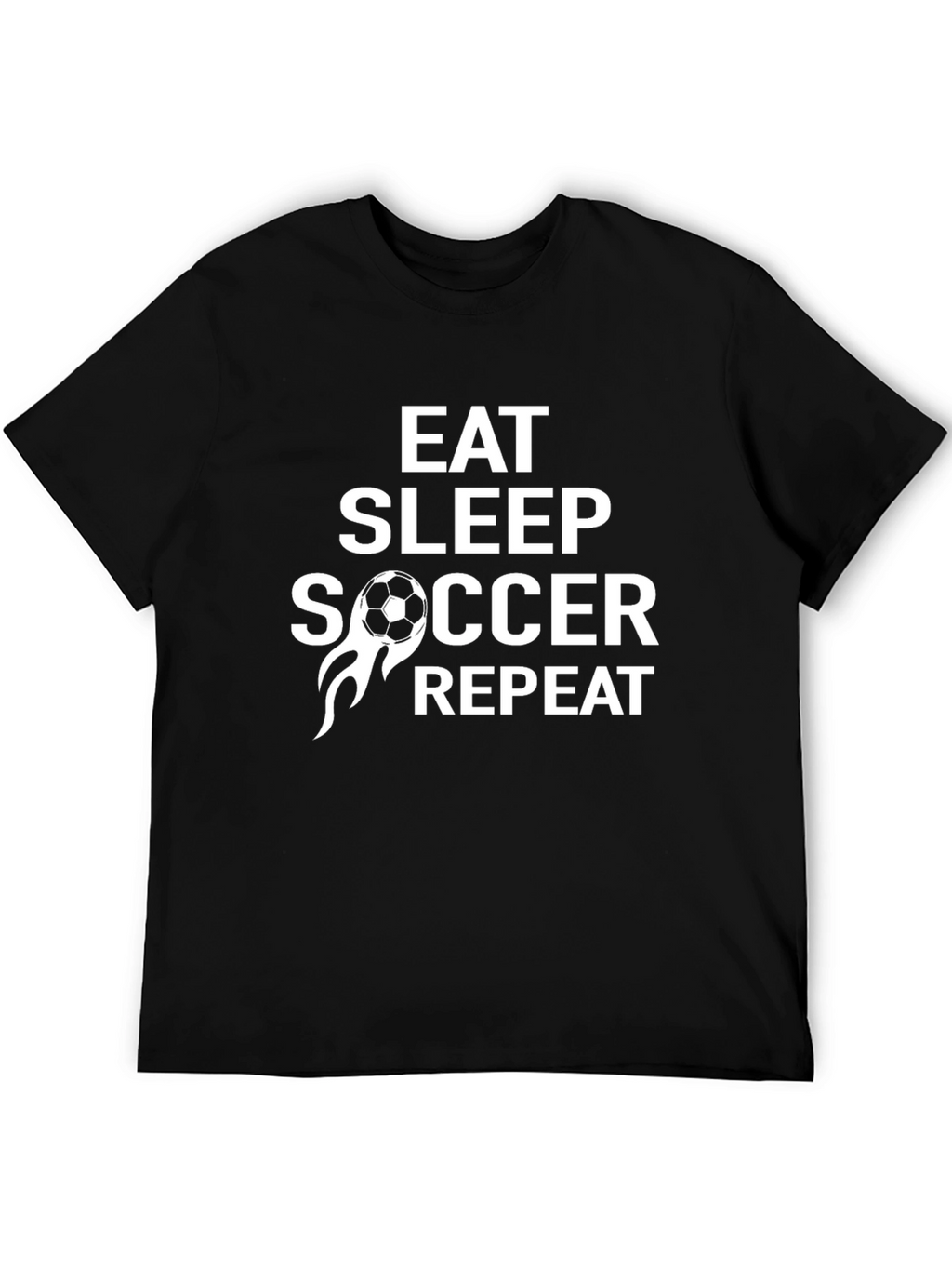 Eat Sleep Soccer Repeat Graphic Tee