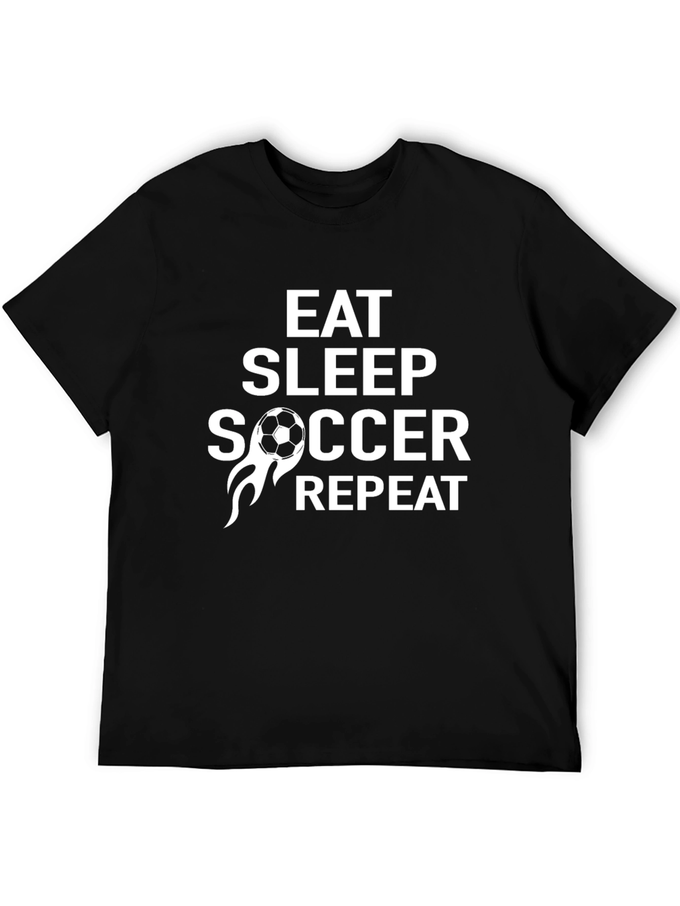 Eat Sleep Soccer Repeat Graphic Tee