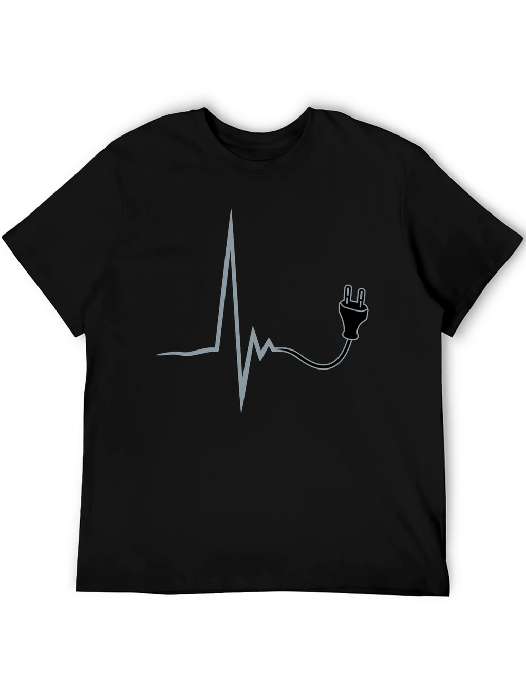 Electric Heartbeat T-Shirt - Black