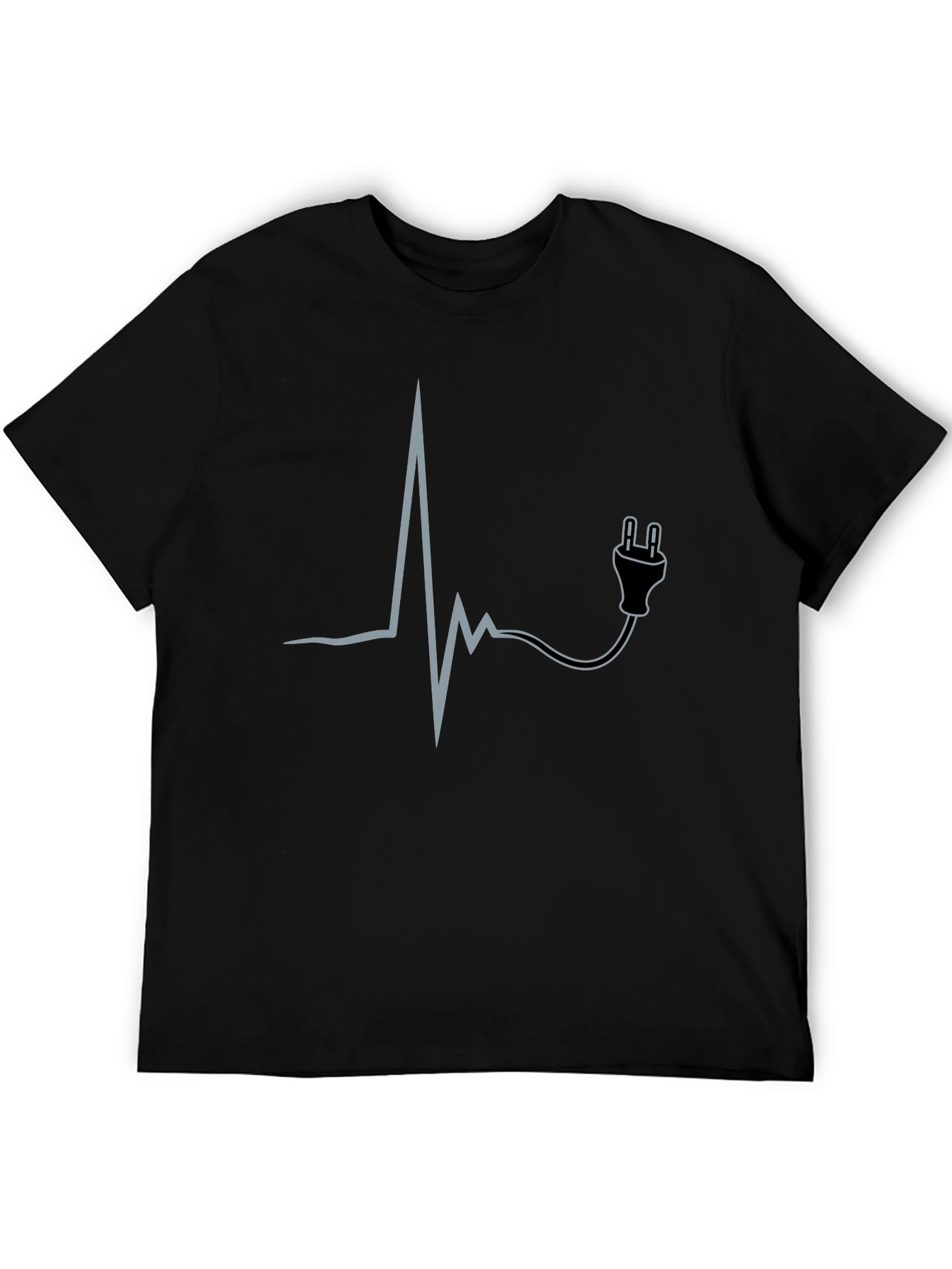 Electric Heartbeat T-Shirt - Black
