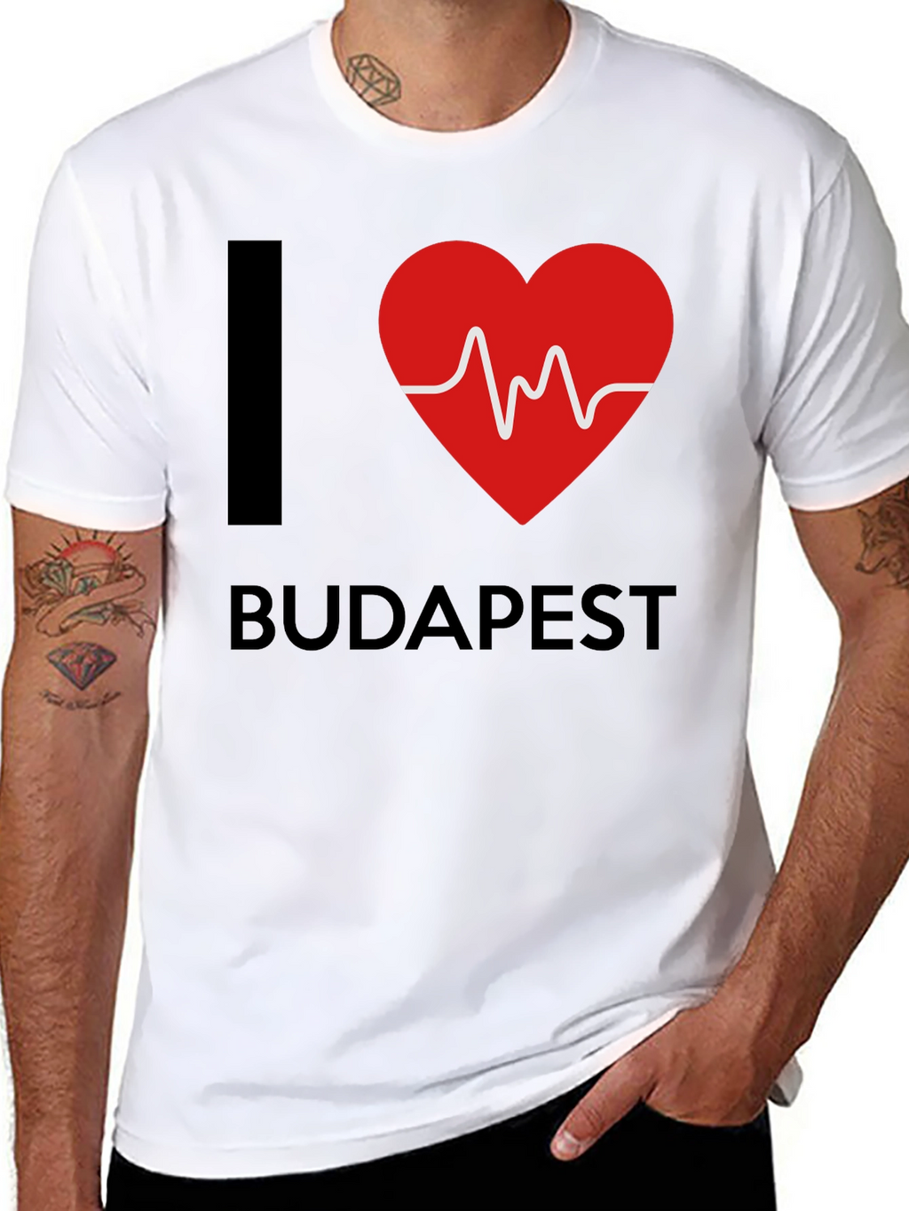 I Heart Budapest Black T-Shirt