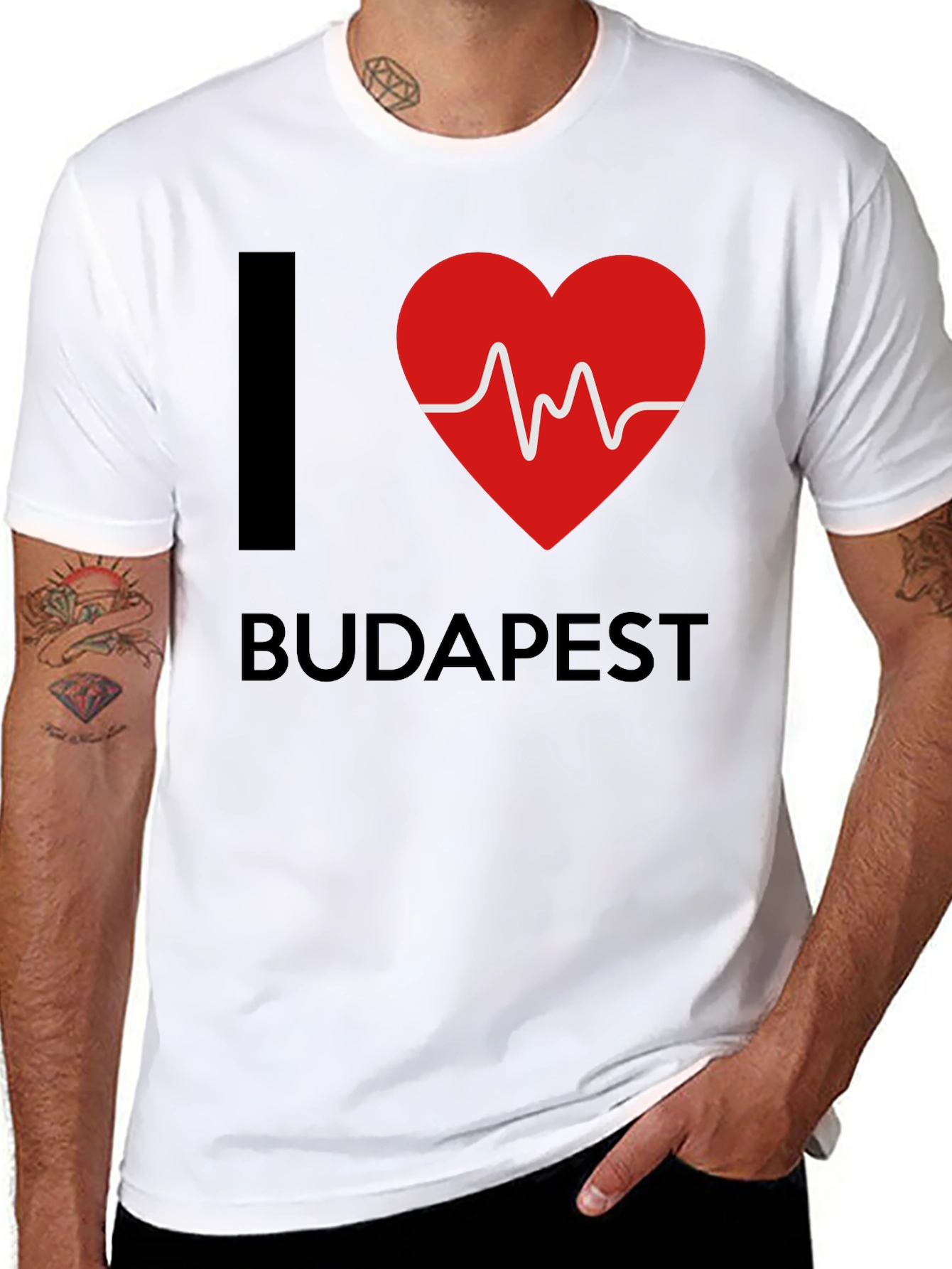 I Heart Budapest Black T-Shirt