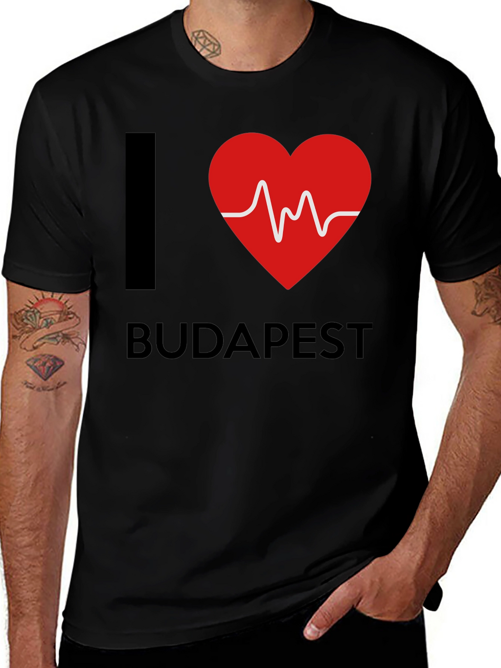 I Heart Budapest Black T-Shirt