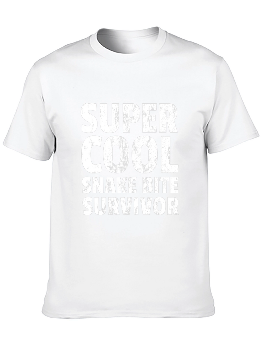 Super Cool Snake Bite Survivor Black T-Shirt