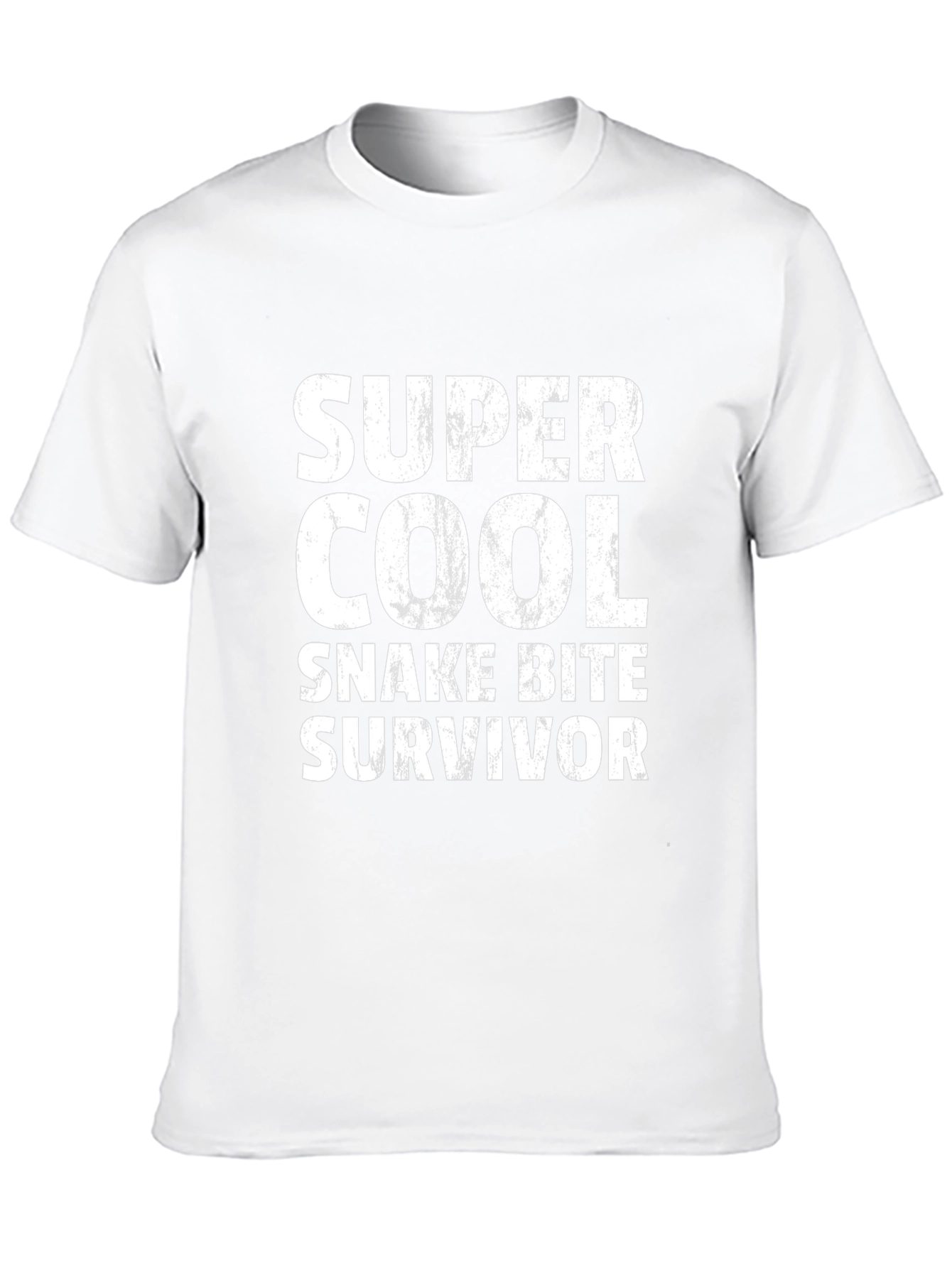 Super Cool Snake Bite Survivor Black T-Shirt