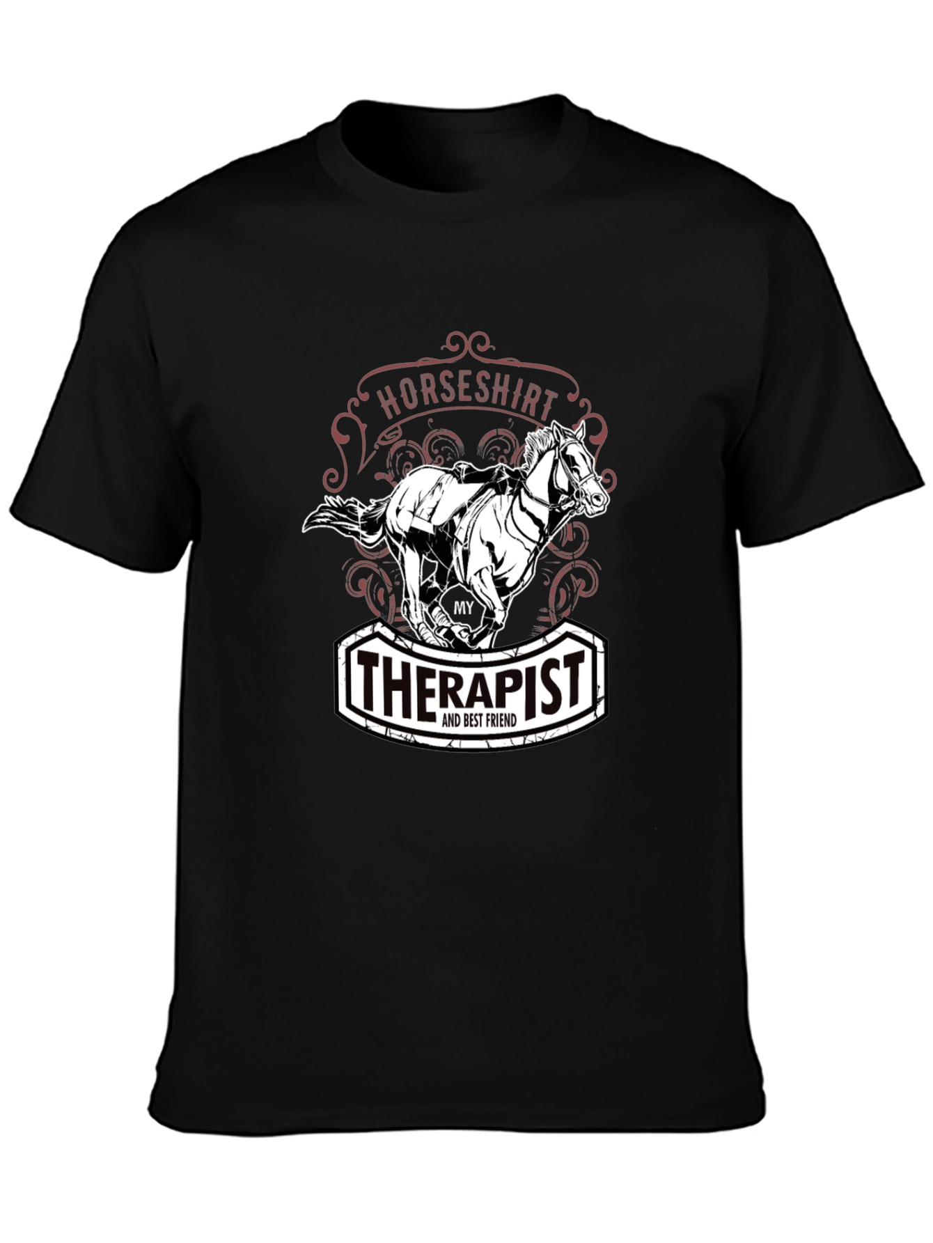 Horse Therapist T-Shirt - My Therapist Best Friend Horse Shirt
