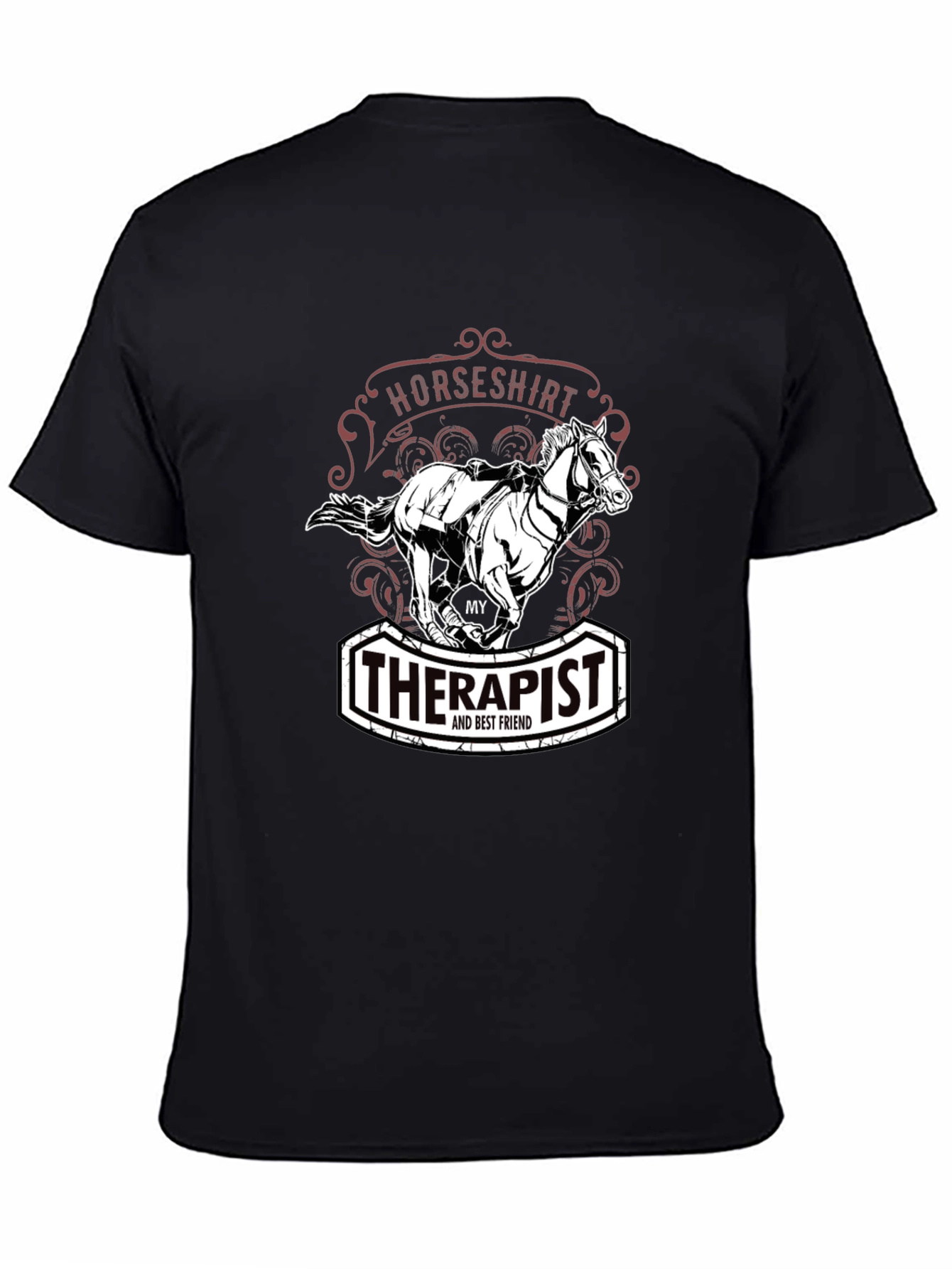 Horse Therapist T-Shirt - My Therapist Best Friend Horse Shirt